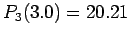 $ P_3(3.0)=20.21$