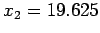 $x_2 = 19.625$