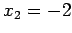 $x_2=-2$