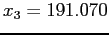 $ x_3 = 191.070$