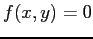 $ f(x, y)=0$