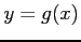 $y = g(x)$