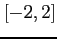 $[-2, 2]$