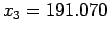 $ x_3 = 191.070$