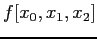 $ f[x_0,x_1,x_2]$